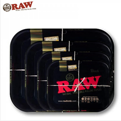 Raw Metal Black Rolling Tray